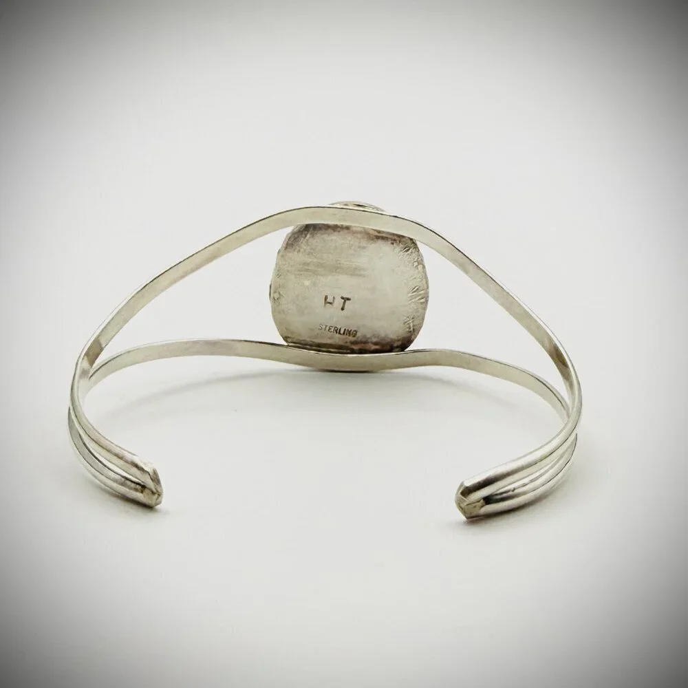 Navajo Turquoise Cuff — Sterling, 6.25